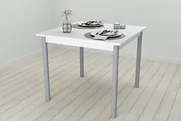 Стіл кухонний Ferrum-decor Агата 75x80x80 Сірий ДСП Біле 16мм (FRD-106251) - мініатюра 4