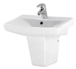 Умивальник меблевий Cersanit Carina 50 см з отвором Білий K31-004 30412 - мініатюра 5