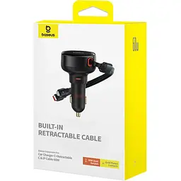 Автомобільний зарядний пристрій Baseus Enjoyment Pro Car Charger 60W Cluster Black (C00057802111-00) [169690] - мініатюра 7