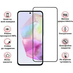 Захисне скло BeCover для Samsung Galaxy A36 SM-A366 Black (712886) - мініатюра 3
