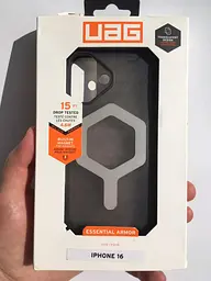 Чохол протиударний UAG Essential Armor MagSafe для iPhone 16 (6.1") Ash 114450113131 - мініатюра 2