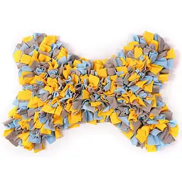 Килимок для нюхання для собак Derby Bone Shape Pet Snuffle Mat, Yellow