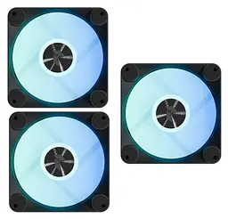 Комплект вентиляторів APNX FP1-R 120 ARGB Black - 3 Pack (APF3-PF11267.11)