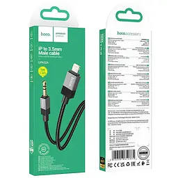 Аудіо кабель Aux Hoco UPA32B Clever digital Type-C to AUX 3.5 мм 1 м Black - мініатюра 5