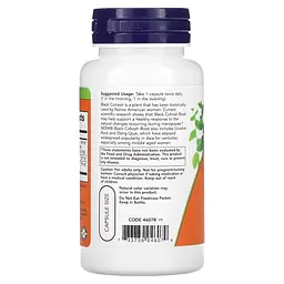 Натуральная добавка NOW Black Cohosh Root 80 mg, 90 вегакапсул - мініатюра 3