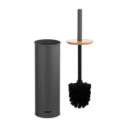 Щітка для унітазу з підставкою Ardesto Minimalism 9.5x27.5/38 см темно-сірий (ARHB3503DB) - мініатюра 2