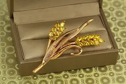 Брошка Xuping Jewelry Колосся пшениці золотиста