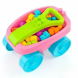 Ігровий візок з конструктором (20 деталей) рожевий, Molto (23461) Molto art23461 - мініатюра 8
