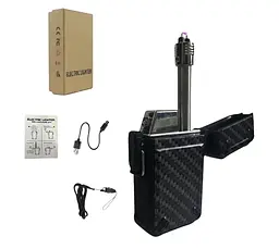 Водонепроникна подвійна електрична USB-запальничка Solve Carbone KT6007906