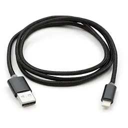 Дата кабель USB 2.0 AM to Lightning 1m LED black Vinga (VCPDCLLED1BK) - мініатюра 2