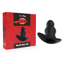 Анальна пробка - Erospace Wild Play Hollow Anal Plug C1 - мініатюра 1