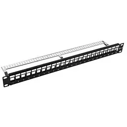 Патч-панель Kingda 19" 1U STP для 24 модуля Kyestone (KD-PP23-STP-BK-24P)