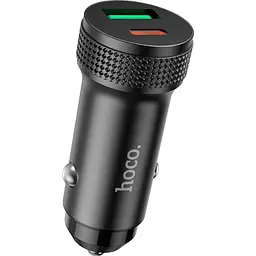 Автомобільний зарядний пристрій Hoco Z49B Level Black (614399) [151284]