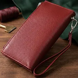 Стильний та яскравий жіночий гаманець-клатч ST Leather 19433 бордовий - мініатюра 4