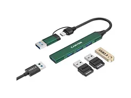 USB-хаб Canyon DS-02 Green (CNS-TDS02GR) - мініатюра 4