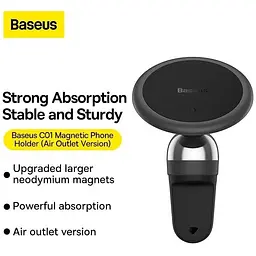 Тримач магнітний Baseus C01 Magnetic Phone Holder (Air Outlet Version) - мініатюра 10