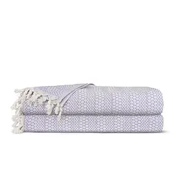 Плед бавовняний Cosas RHOMB CS2 200х230 см фіолетовий (Plaid_Rhomb_25Lavender_200x230)