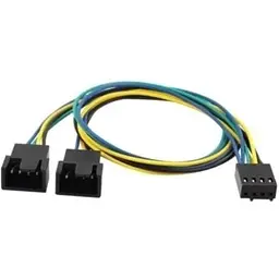 Кабель-спліттер CoolingBaby для корпусних вентиляторів Y-подібний 4-pin PWM 35cm (CBFA04 - 35)