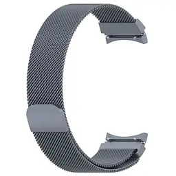 Ремінець для Samsung Galaxy Watch 5 - темно-сірий Watchbands Milanese Loop ширина кріплення 20мм металевий (WB05064005) - мініатюра 3