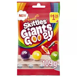 Драже Skittles Giants Gooey Pouch Bag 109g