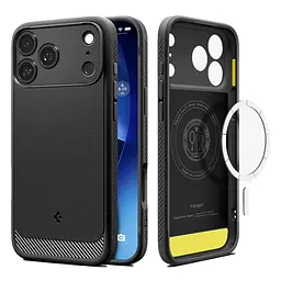 Чохол Spigen для iPhone 17 Pro, Rugged Armor MagFit, Matte Black teh0019359 - мініатюра 6