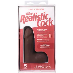 Фалоімітатор Doc Johnson The Realistic Cock ULTRASKYN 5 Inch with Balls, 13.3 см - мініатюра 10