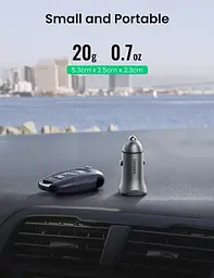 Автозарядний Ugreen CD130 20W 2 порти USB + Type-C (30780) адаптер швидкого заряджання - мініатюра 6