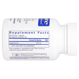 Дієтична добавка Pure Encapsulations CoQ10 120 мг 60 капсул - мініатюра 2