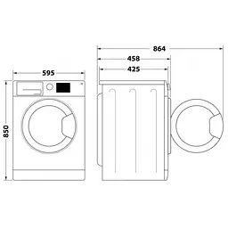 Пральна машина Whirlpool WRBSB 6228 B автоматична - мініатюра 10