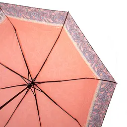 Жіноча складана парасолька механічна Art Rain 96 см помаранчева - мініатюра 3