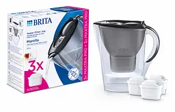 Фільтр-глечик Brita Marella MXpro графіт + 3 картриджа (1061243)