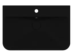 Умивальник Miraggio CHAMONIX BLACK (8813456) Mirasoft, Матовий, Накладний/Підвісний, Чорний - мініатюра 3