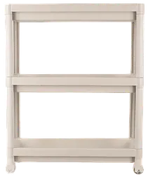 Етажерка 3-х ярусна Violet House 6015 Long Shelf 3 WHITE 54х18х67 см (7249026) - мініатюра 3