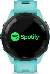 Смарт-годинник Garmin Forerunner 265 Black Bezel with Aqua Case and Aqua/Black Silicone Band (010-02810-12) - мініатюра 4