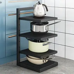 Кухонна полиця для зберігання каструль, 3 рівні Kitchen shelf for storing pots / Полиця на кухню для посуду
