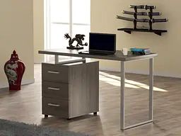 Письмовий стіл Loft Design L-27 Сріблястий (Дуб Палена)