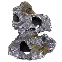 Декорація камінь з отворами Hobby Cavity Stone dark 2 19x15x20 см (40146) - мініатюра 1