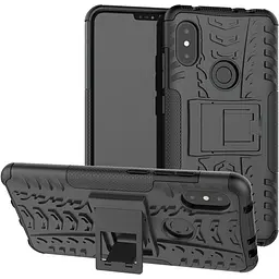 Чохол-накладка Toto Dazzle Kickstand 2 in 1 Case Xiaomi Redmi Note 6 Pro Black - мініатюра 2