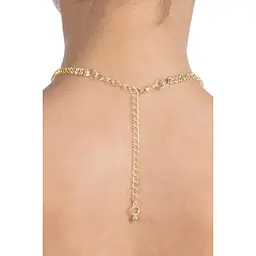 Кольє зі стразами Bijoux Pour Toi - Audrey Gold - мініатюра 2