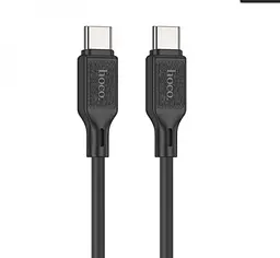 Кабель Hoco X90 Cool 60W silicone charging data cable for Type-C to Type-C Black