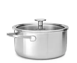 Каструля з кришкою KitchenAid MSS СС003260-001 24 см 4.9 л срібляста - мініатюра 3
