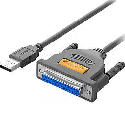 Кабель для принтера Ugreen US167 USB 2.0 to DB25 2.0 m black (20224)