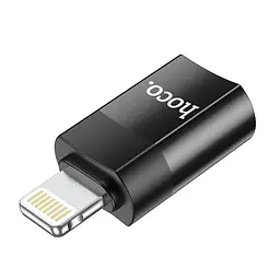 Перехідник Hoco Lightning to Type-C female adapter UA17 чорний 6931474761996