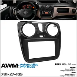 Перехідна рамка Dacia-Renault Dokker, Lodgy, Sandero AWM 781-27-105 - мініатюра 4
