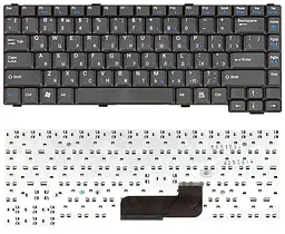 Клавіатура для ноутбука Gateway CX200, CX210, M280, M285, CX2620, CX2620h, CX2608, CX2610, CX2615, CX2619, CX2724, CX2720 Black - мініатюра 3