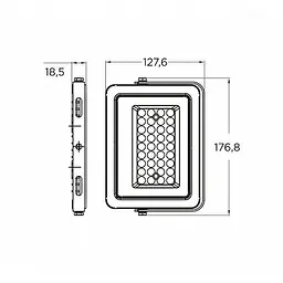 Прожектор Eurolamp з радіатором сірий (LED-FL-20(gray)) - мініатюра 3