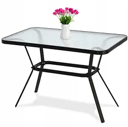 Стіл садовий Garden Line Fenix black 110 x 60 x 70 см - мініатюра 2