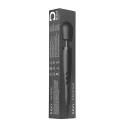Вібромасажер DOXY Original Black, дуже потужний, живлення 220В, пульсівні вібрації - мініатюра 8