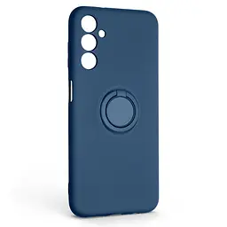 Силиконовый чехол для Samsung Galaxy M14 5G (M146), Icon Ring, синий, панель-накладка, с кольцом-подставкой на 360°, противоударный, возможность использования магнитных держателей, ArmorStandart (ARM68782)