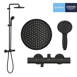 Душова система термостатична Grohe QuickFix Vitalio Start System 250 266772430, Чорний матовий - мініатюра 3